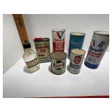 Vintage oil can lot
