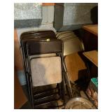 8 metal chairs
