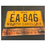 1966 NC tag