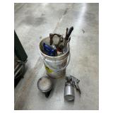 Bucket with tools