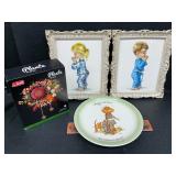 Pictures,plate and flower