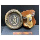 Picture and deer head
