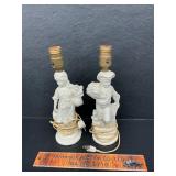 Pair of figurines lamps