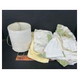 Lamp and baby bedding