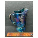 Carnival glass pitcher
