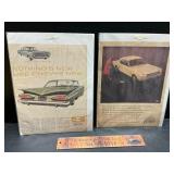Vintage car advertisement