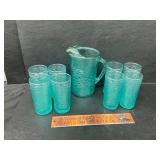 Pitcher and 8 glasses