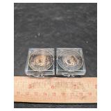 President Reagan and Carter coins