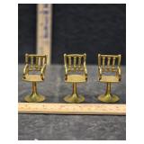 Brass chairs