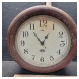 vintage Sangamo industrial wall clock