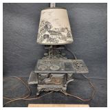 Crescent Wood Stove Lamp