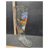 Vintage large beer boot glass