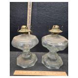 Pair of oil lamps