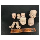 Porcelain doll parts
