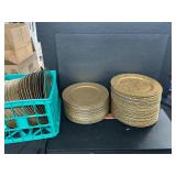 Large lot of charger plates