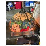 Stained glass hanging light