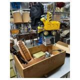 Crate and miscellaneous items