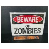 Metal sign