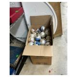 Large box of ornaments