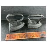 2 antique irons