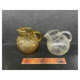 2 glass pitchers