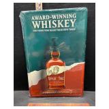 Metal whiskey sign