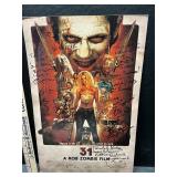 Rob Zombie poster with some signatures