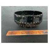 Black Indiana glass bowl