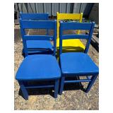 4 oak childï¿½s chairs