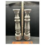 Wooden candle stands