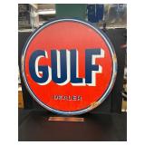 Metal Gulf sign