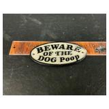 Cast iron sign