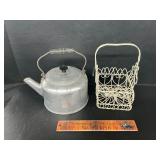 Kettle and wire basket