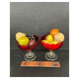 2 fruit bowls