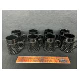 Black Indiana glass cups