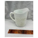 Milk glass pitcher