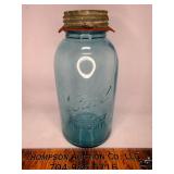 #13 1/2 gal ball blue jar