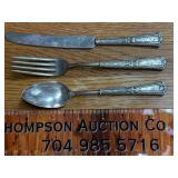 Antique Sterling handled flatware 3 pieces