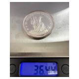 36.4 grams silver round