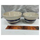 Roseville banded bowls