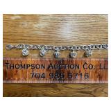 Heavy Sterling bracelet (charms not sterling)