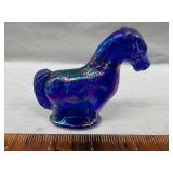 Mini carnival glass horse