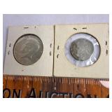 Silver clad half and war nickel