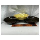 3 pottery pie plates