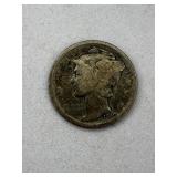 1919 mercury silver dime