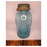 #13 ball blue jar 1/2 gal