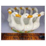 Vintage ceramic goose bowl holland mold