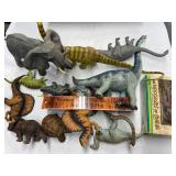 Vintage dinosaurs and other heavy plastic