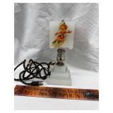 Vintage milk glass lamp
