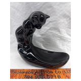 Ceramic black cat decor